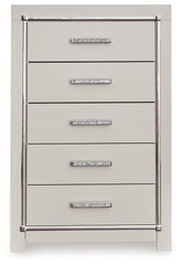 Zyniden Full Panel Bed, 2 Chests and Nightstand